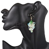 Transparent Glass Dangle Earrings EJEW-JE06863-01-2