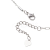 2.5MM 304 Stainless Steel Column Link Paperclip Chain Necklaces NJEW-JN05832-5