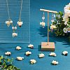 50Pcs Opaque Resin and Natural Mixed Stone Pendants FIND-HY0001-37-4
