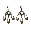 Electroplated Brass Chandelier Earrings EJEW-Z129-17AB-4