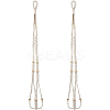 Cotton Crochet Macrame Hanging Planters AJEW-WH20042-17D-1