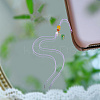 6Pcs 6 Colors Glass Beaded Mobile Phone Lanyard Wrist Strap AJEW-DC0003-28-6