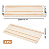 3-Slot Wood Earring Display Card Tray EDIS-WH0021-42-2