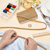 Polyester Braided Lace Trim Ribbon for Curtain Sofa Decoration OCOR-WH0105-013A-01-3