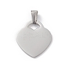 Non-Tarnish 304 Stainless Steel Pendants LS-STAS-G284-19P-1