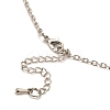 Alloy Poppy Flower Pendant Necklaces LS-NJEW-B080-02P-5
