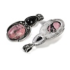 Natural Rhodonite & Obsidian Pendants G-I370-08AS-08-2