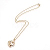 304 Stainless Steel Pendant Necklaces NJEW-F225-11G-1