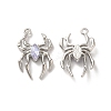 Glass Spider Pendant PALLOY-K001-067P-04-1