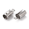 Non-Tarnish 304 Stainless Steel Cord Ends LS-X-STAS-H124-11P-2