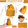 Leather Coin Storage Drawstring Bucket Bags AJEW-WH20064-95A-2