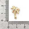 Brass Micro Pave Clear Cubic Zirconia Pendants KK-C096-16B-G-3