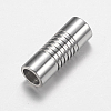 Tarnish Resistant 304 Stainless Steel Magnetic Clasps with Glue-in Ends LS-STAS-F149-04P-A-2