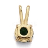 Brass Micro Pave Cubic Zirconia Pendants KK-P192-04-G05-2