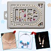 Plastic Flocked Bead Design Boards ODIS-YW0001-05-6