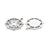 304 Stainless Steel Pendant Enamel Settings STAS-N097-144P-2