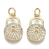 Brass Micro Pave Cubic Zirconia Pendants ZIRC-S067-021-NF-2