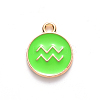 Alloy Enamel Pendants ENAM-S124-01B-06J-2