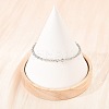 201 Stainless Steel Oval Link Chain Bracelets for Women LS-BJEW-G767-01F-P-2