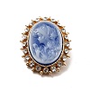 Resin Women Cameo Brooches JEWB-P013-11G-1