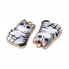 Alloy Enamel Pendants ENAM-M046-12G-E-4