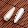 Teardrop Acrylic Imitation Pearl Beads OACR-O002-3287-2