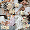 2Pcs 2 Style Single-face Printed Wooden Baby Photo Props DJEW-WH0600-004-4