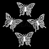 Spray Painted 430 Stainless Steel Filigree Pendants STAS-TAC0018-25A-2