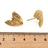 Brass Stud Earring Findings KK-P285-03G-3