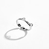 925 Sterling Silver Cuff Rings RJEW-BB70407-4