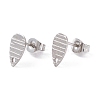 Non-Tarnish 304 Stainless Steel Stud Earring Findings STAS-L216-43P-1