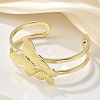 Butterfly Brass Cuff Open Bangles BJEW-M060-01G-02-2