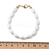 Plastic Pearl Beaded Bracelets for Women BJEW-L716-01G-5