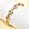 12 Constellations 304 Stainless Steel Link Chain Bracelets BJEW-I239-01G-10-1