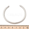 Non-Tarnish 304 Stainless Steel Simple Thin Cuff Bangles BJEW-P296-02P-3