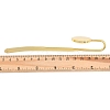 Flat Round  Iron Stamping Blank Swan Neck Bookmark Findings AJEW-B032-01C-G-3