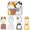 8Pcs 8 Styles Acrylic Brooches FIND-CJ0001-94-2