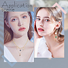15Pcs 5 Colors Brass Clear Cubic Zirconia Pendants ZIRC-DR0001-06-5