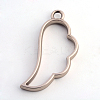 Matte Style Rack Plating Alloy Wing Open Back Bezel Pendants LS-PALLOY-S047-27A-FF-2