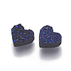 Imitation Druzy Gemstone Resin Beads X-RESI-L026-D03-1