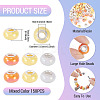 150Pcs Opaque Resin European Beads RESI-TA0004-61A-4