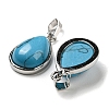 Natural & Synthetic Mixed Gemstone Pendants G-I358-B-3
