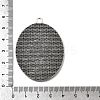 Tibetan Style Zinc Alloy Pendant Cabochon Settings TIBEP-M004-06AS-RS-3