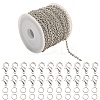 DIY Iron Cable Chains Necklaces/Bracelets Making Kits DIY-YW0010-23P-1