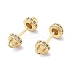Brass Micro Pave Clear Cubic Zirconia Connector Charms KK-B134-43G-2