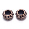 Tibetan Style Alloy European Beads TIBEB-EAA386Y-R-FF-2