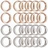 20Pcs 2 Colors Alloy Spring Gate Rings FIND-SP0001-45-1