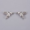 Tibetan Style Alloy Hummingbird Charms Pendants TIBEP-1096-AS-LF-1