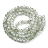 Crackle Baking Paint Imitation Jade Glass Beads Strands DGLA-T003-10mm-06-3