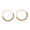 304 Stainless Steel Mesh Hoop Earrings EJEW-O096-09F-G-1